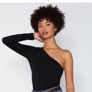 NWT One Shoulder Long Sleeve Nasty Gal Bodysuit
